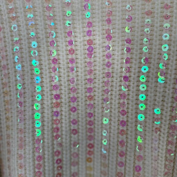 White sequin sweater - Picture 2 of 5